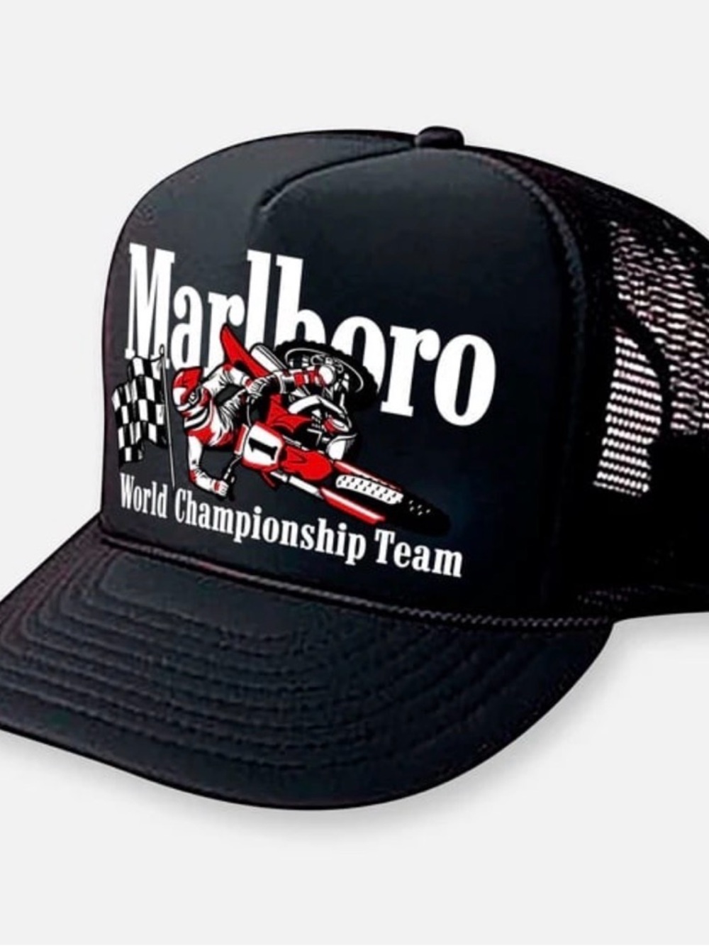 Deadstock Embroidered Marlboro Moto Racing SnapBack